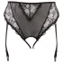 Cottelli Plus Size - calcinha rendada c/ cinta-liga (preta)