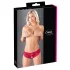 Cottelli - calcinha feminina aberta com laço - renda vermelha - M