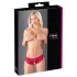 Cottelli - calcinha feminina aberta com laço - renda vermelha - L