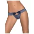 Obsessive Auroria - calcinha feminina rendada com laço - azul - L/XL
