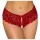 Cottelli - calcinha rendada aberta - vermelho - L