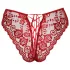 Cottelli - calcinha rendada aberta - vermelho - L