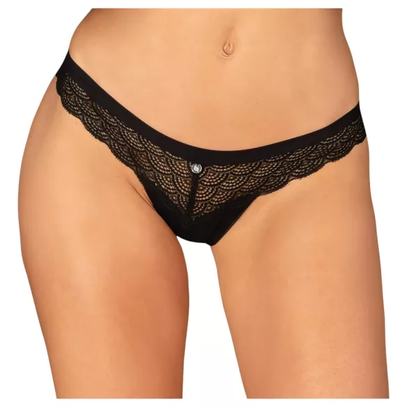 Obsessive Chemeris - tanga sexy feminina - renda preta