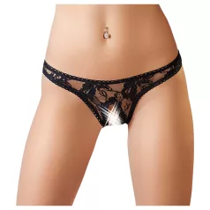 Cottelli - Tanga sexy rendada - preto - M