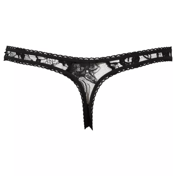 Cottelli - Tanga sexy rendada - preto - M