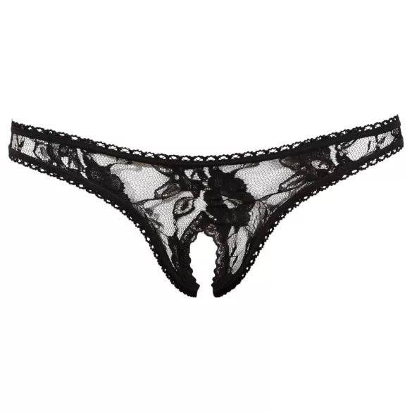 Cottelli - Tanga sexy rendada - preto - L