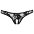 Cottelli - Tanga sexy rendada - preto - XL
