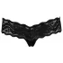 Cottelli - Tanga de renda com pérolas - preto - M