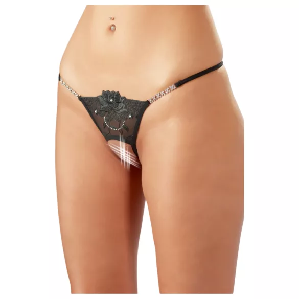 Cottelli - tanga aberta - detalhe flor brilhante - M/L