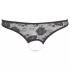 Cottelli - Tanga aberta com pérolas - renda preta - M