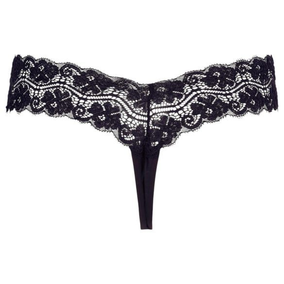 Cottelli - tanga rendada dupla pérola - preto - M