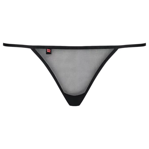 Obsessive Luiza - tanga feminina - renda preta - detalhe tulipa - L/XL