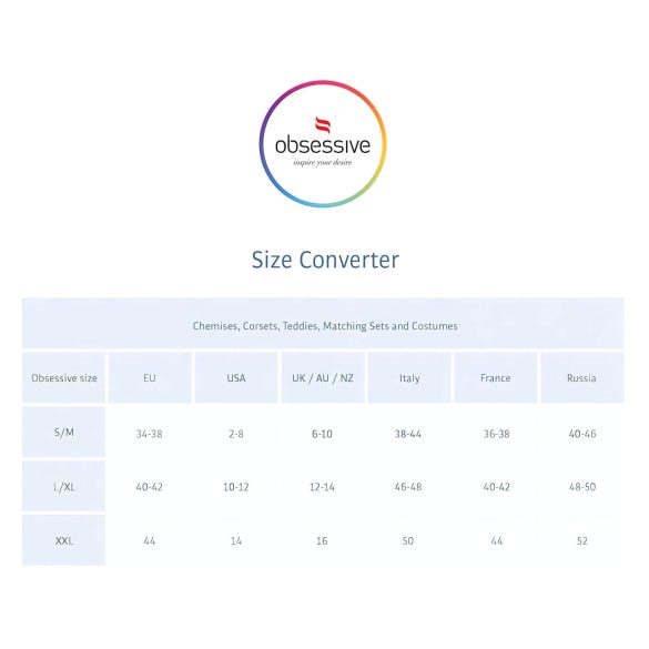 Obsessive Intensa - tanga de renda com alças duplas (preto) - L/XL