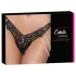 Cottelli - luxo, fio-dental bordado com pérolas (preto)