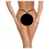 Noir - tanga feminina sexy - efeito brilhante - preto
