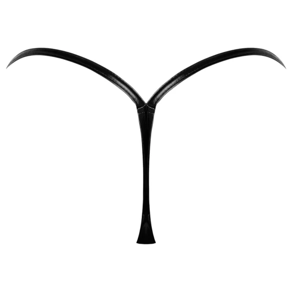 Noir - tanga feminina sexy - efeito brilhante - preto - L/XL