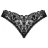 Obsessive - tanga aberta rendada - preto