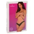 Obsessive - tanga aberta rendada - preto - M/L