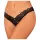 Obsessive - tanga aberta rendada - preto - XL/XXL