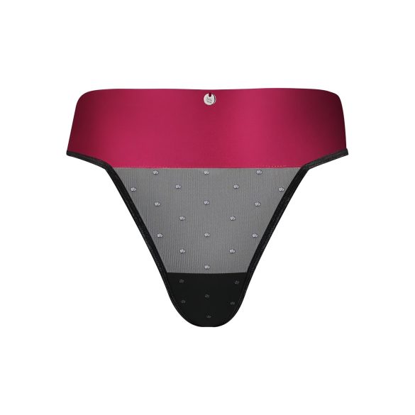 Obsessive - tanga com laço - renda - vermelho - L/XL