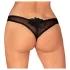 Obsessive - tanga aberta - renda preta - M/L