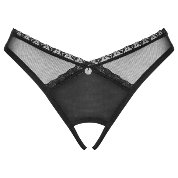 Obsessive - tanga aberta - renda preta - M/L