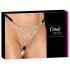 Cottelli - tanga aberta com detalhe prateado - preta (S-L)