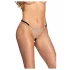Cottelli - tanga aberta com detalhe prateado - preta (S-L)