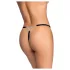 Cottelli - tanga aberta com detalhe prateado - preta (S-L)