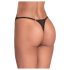 Obsessive - tanga rendado e transparente (preto)