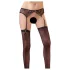NO:XQSE - conjunto cinta-liga renda - preto - M/L