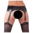 NO:XQSE - Conjunto com cinta-liga efeito brilhante - M