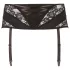 Cottelli Plus Size - cinta-liga rendas plus size - preto - XL