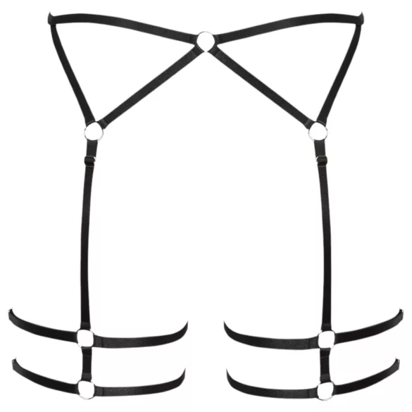 Cottelli - tanga feminina fina - preto
