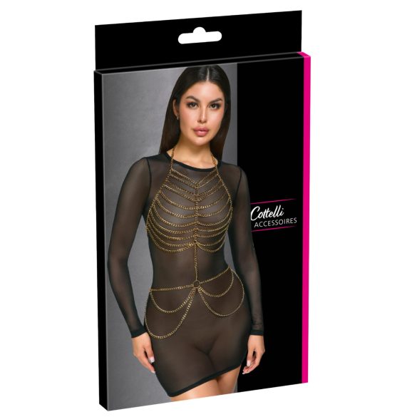 Cottelli - body de correntes - dourado