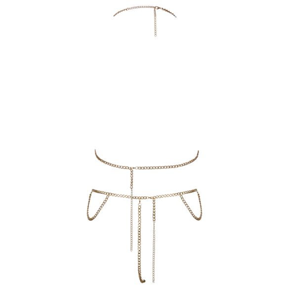 Cottelli - joia corporal com corrente - dourado