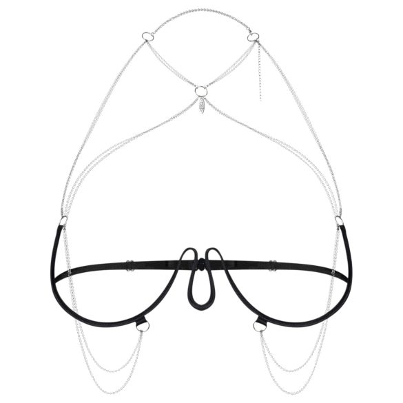 Obsessive - sutiã harness com corrente - preto (S-L)