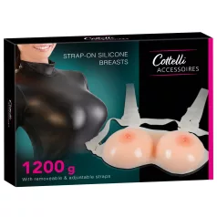   Cottelli - seios falsos de silicone com alças - push-up - 2x600g