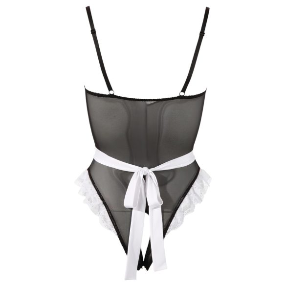 Cottelli - Body fantasia empregada sexy - renda preta