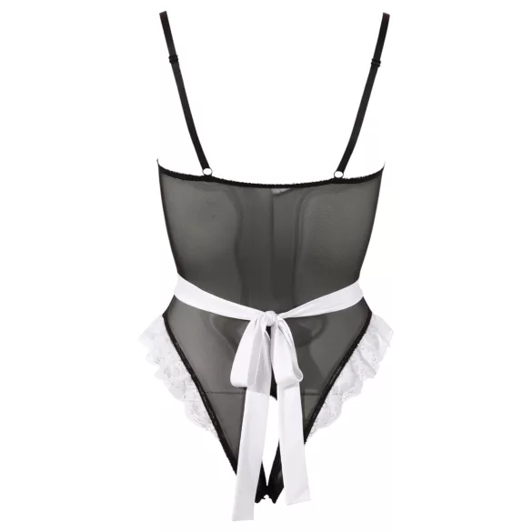 Cottelli - Body fantasia empregada sexy - renda preta - M