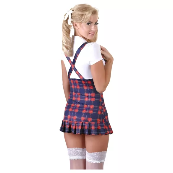 Cottelli - fantasia colegial xadrez - vestido curto - L