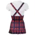 Cottelli - fantasia colegial xadrez - vestido curto - L