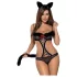 Obsessive Gepardina - fantasia de empregada sexy - conjunto preto