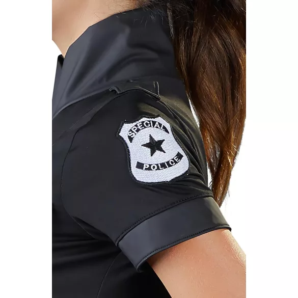 Cottelli Police - fantasia policial feminina - vestido preto