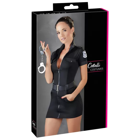 Cottelli Police - fantasia policial feminina - vestido preto - M