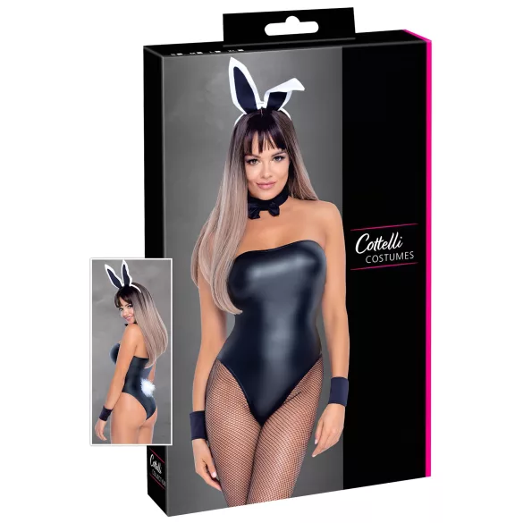 Cottelli Bunny - fantasia coelhinha sexy brilhante - conjunto 5 peças