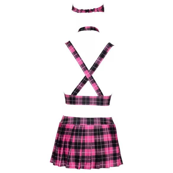 Cottelli - fantasia colegial xadrez - conjunto - rosa - M