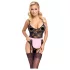 Cottelli - fantasia de empregada transparente - preto e rosa - M