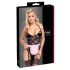 Cottelli - fantasia de empregada transparente - preto e rosa - M
