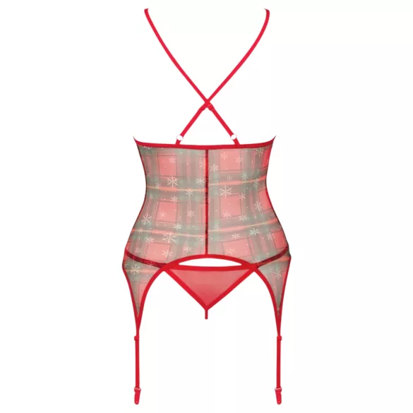Obsessive Jollymore - conjunto de lingerie natalino - XL/XXL